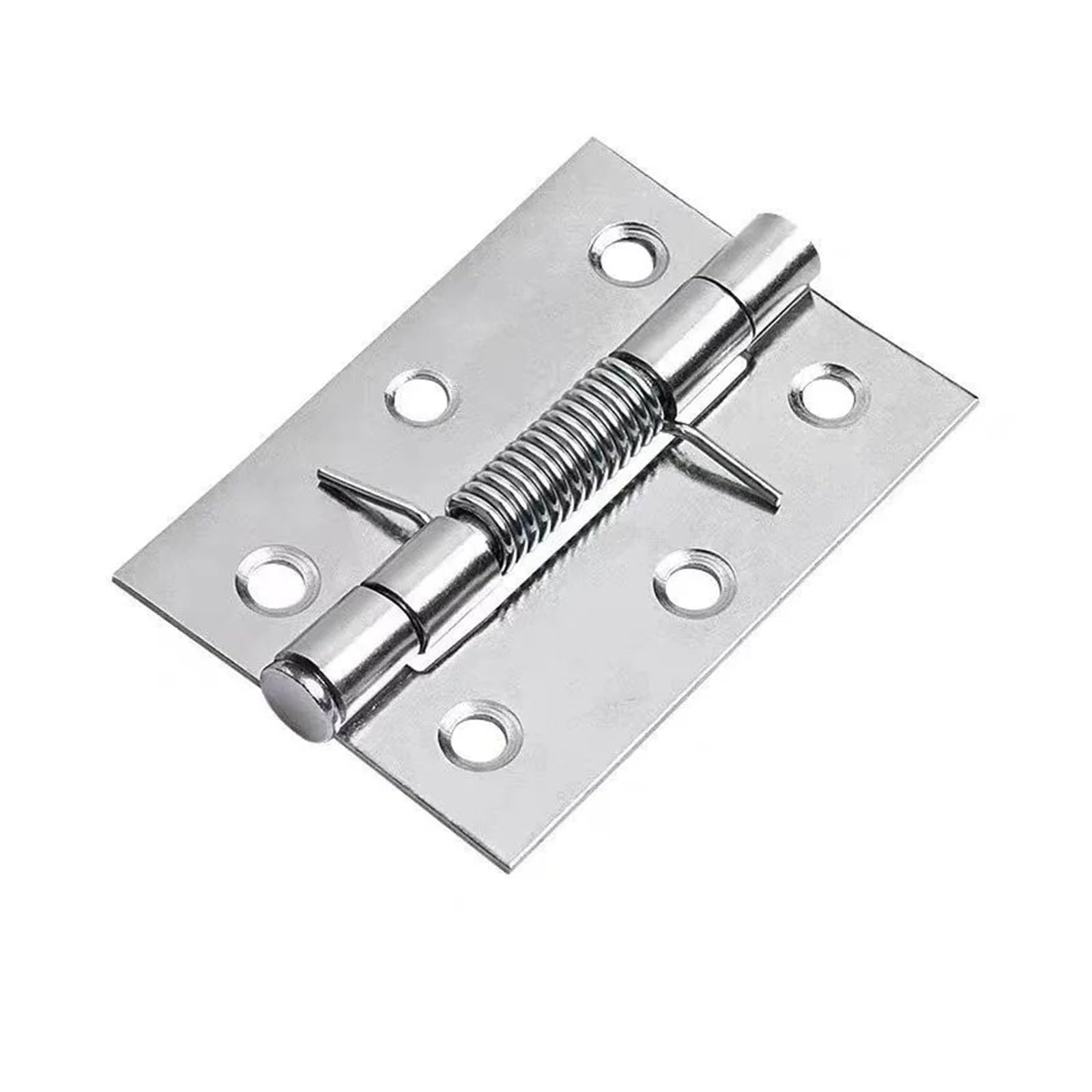 HKVTVCYPYA 6/10pcs 2inch 3inch 4inch Spring Loaded Hinges for Cabinets Stainless Steel Self Closing Door Hardware(2inch 50x38x1mm-10pcs)