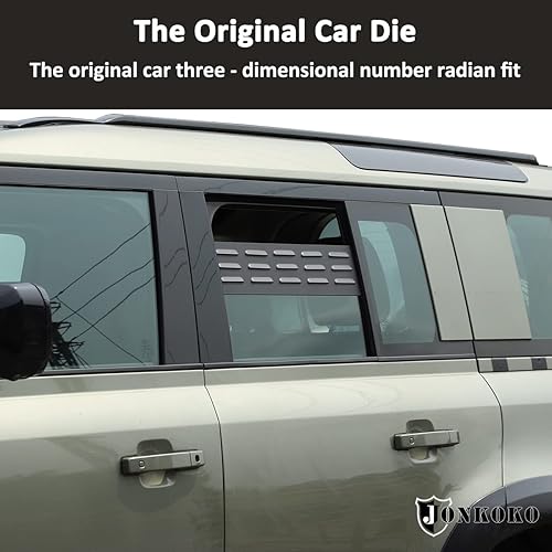 Miniatura 3 de Cubierta de rejilla de ventilación de aleación de aluminio (puertas de 2 fila) para Land Rover Defender 110 130 2004-2023, accesorios exteriores