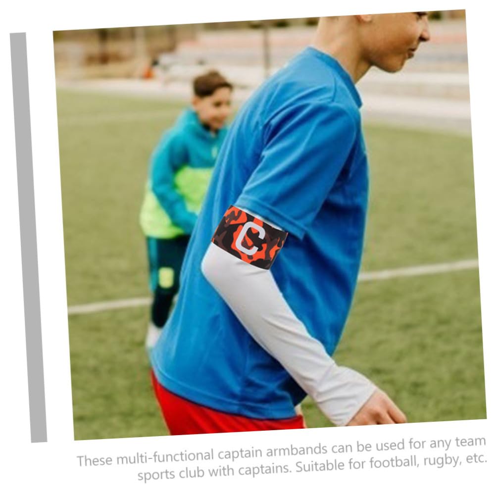 TOYANDONA Brazalete De Capitan De Futbol Fútbol Americano Brazo Elástico Brazaletes Brazaletes Protección Capitanes Muñecas De Fútbol Brazalete Deportivo Ajustable Nylon