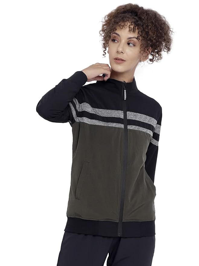 CHKOKKO Women Winter Sports Windcheater Stylish Zipper Jacket at Rs. 499