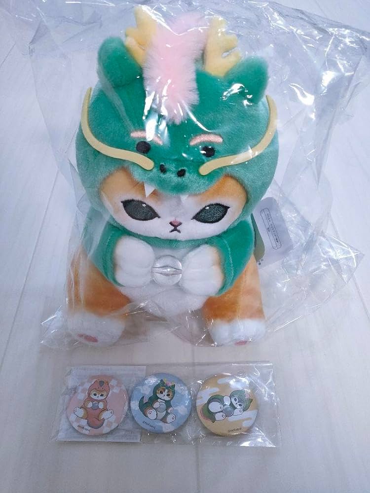 モフサンド mofusand ハッピーバッグ 辰ぬいぐるみ＆缶バッジ Amazon.co.jp: モフサンド mofusand ハッピーバッグ 辰