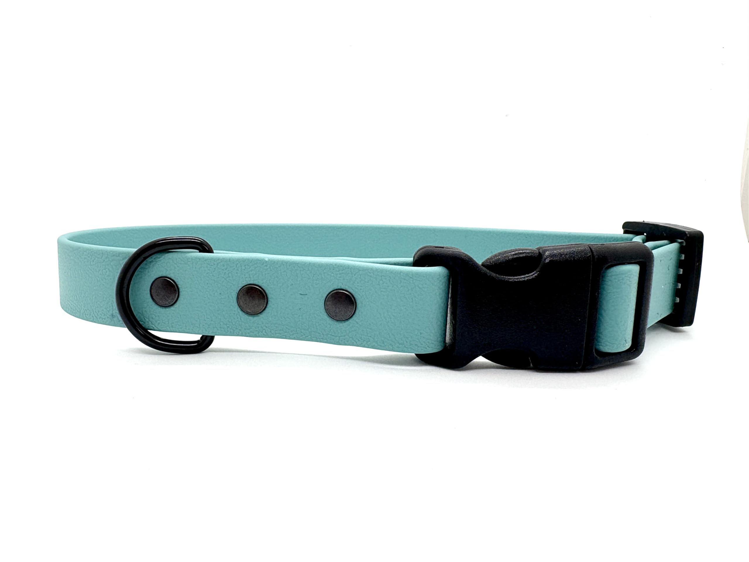 Biothane Waterproof Dog Collar with Quick Release Buckle (Turquoise, Small 25cm-30cm 20mm wide) โ image 1