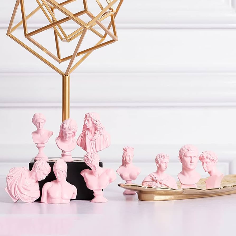 Amazon.co.jp: ギリシャ彫刻レジンギリシャ像、10ピース/セット