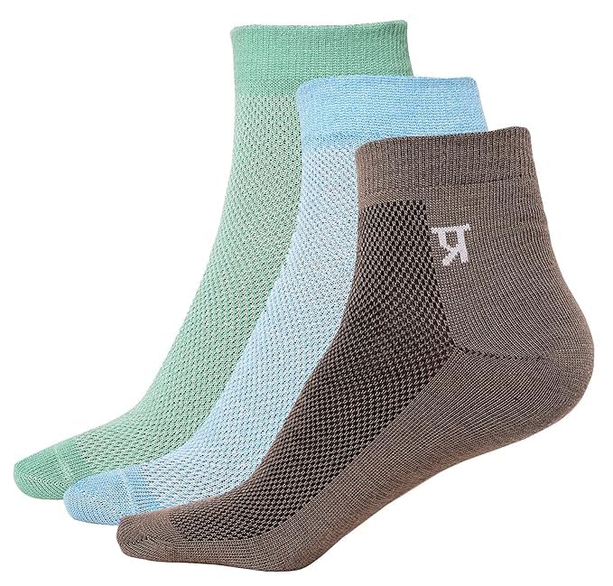 Image of PRASTHAN Sports Unisex Nylon Cotton Ankle Length Socks Made With Breathable Anti Odour & Moisture Absorbent Combed Cotton with a Extra Durable.
