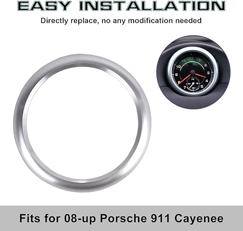 Miniatura 4 de Xotic Tech - Cubierta de aluminio interior para tablero de instrumentos de aluminio, cubierta de moldura de anillo compatible con Porsche 911,
