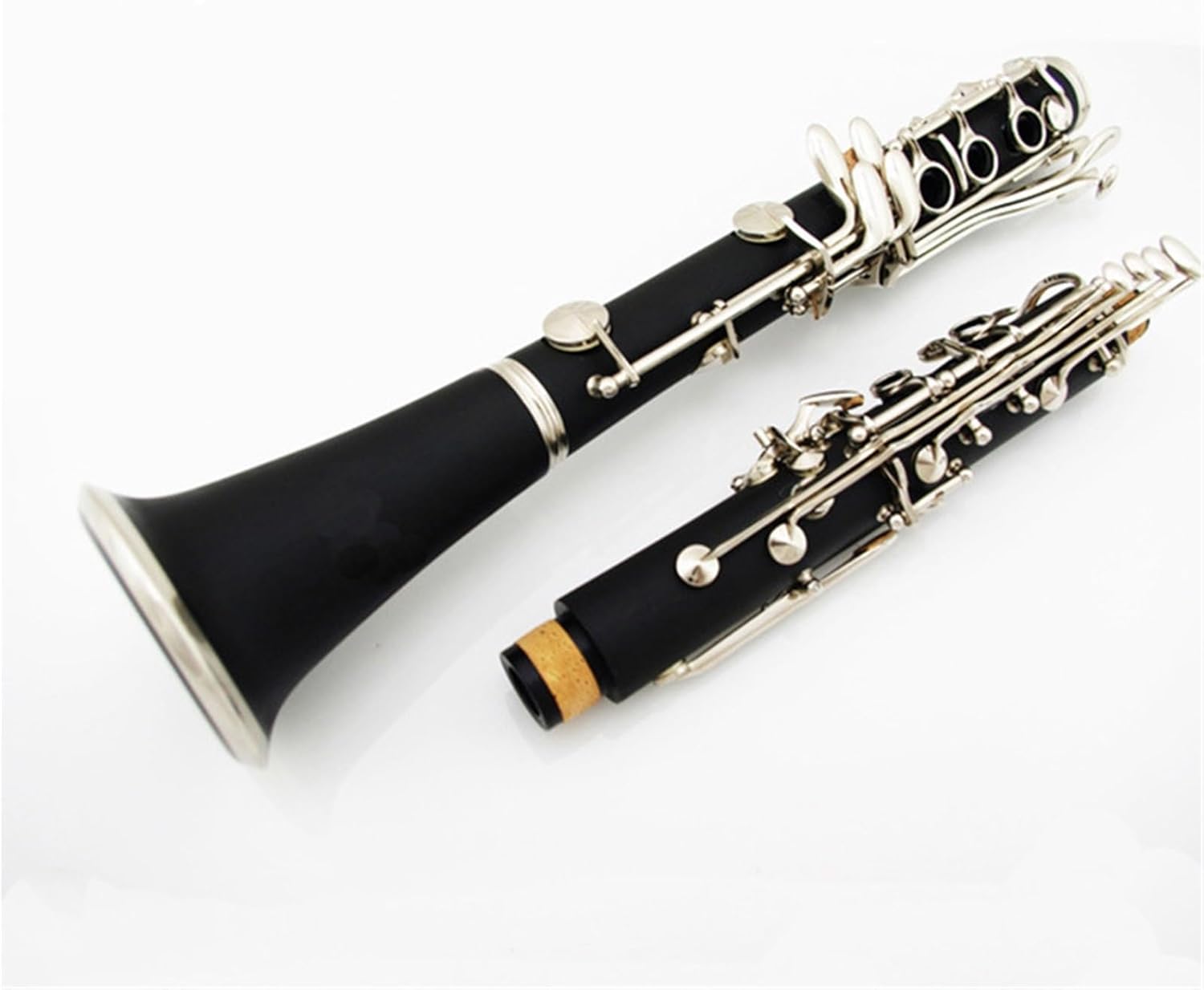Beginner Bakelite Clarinet Imitation Wood Bb Key Matt 17 key Nickel plated Keys Clarinet