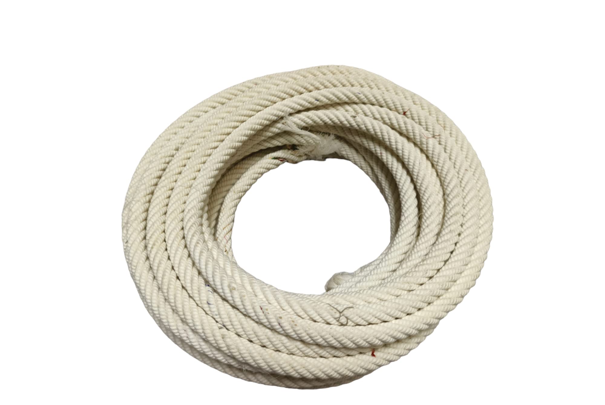 Tamil Natural Cotton Twisted Rope/Clothes Drying Ropes/Laundry Rope/Washing line Cloth Hanging Rope for Both Indoor and Outdoor Purpose_20Mtr (8mm)