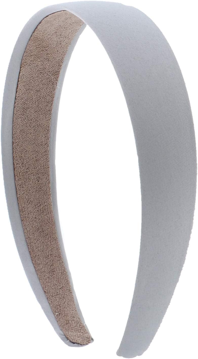 Motique Accessories1 Satin Headband - Light Grey