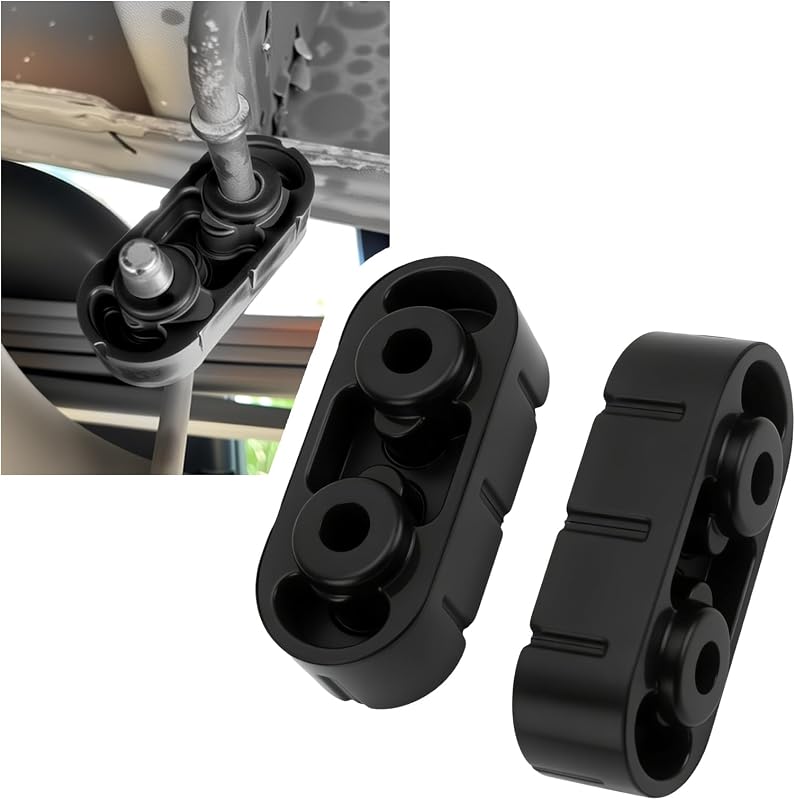 Suporte de borracha do escapamento Purthog com inserto de ferro, referências 25956663, 15740212 e 15092802 – 2 unidades