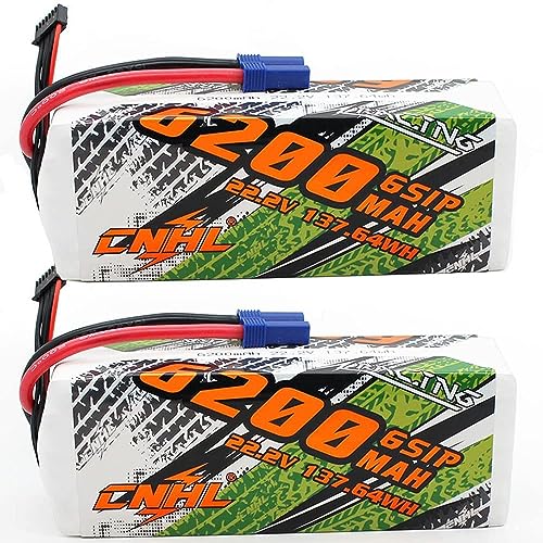 Cnhl 22.2v 6200mah 6s Lipo Battery 90c With Ec5 Plug For Rc Airplane Rc Quadc...