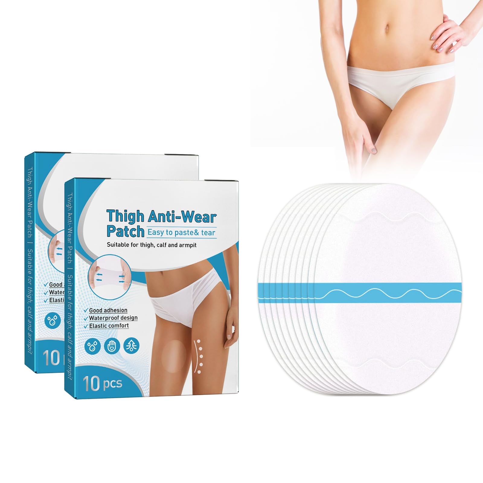 20 Unidades Parches Antirozaduras Transparentes para Muslos, Anti Sfregamento Coscia Protezione Patch per Cosce Anti sfregamento, Adhesivos Suaves Anti Fricción, Protección Invisible y Cómoda