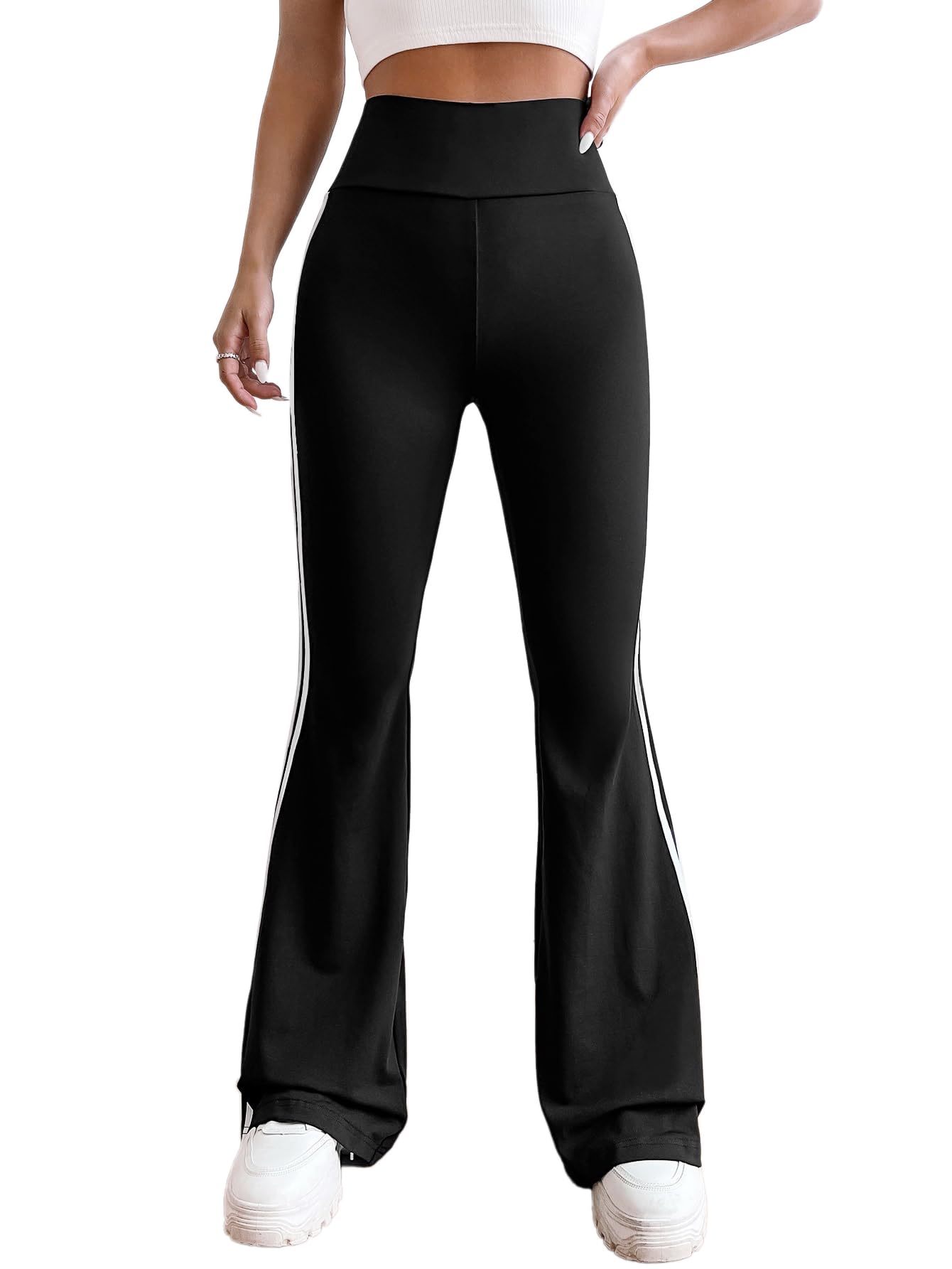 Women's Flare Leg Bell Bottom Pants Trouser