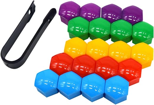 20 Pcs Cache Ecrou De Roue Car Wheel Nut Caps for Bolts 17 19 21 MM Auto Hub Screw Protection Covers