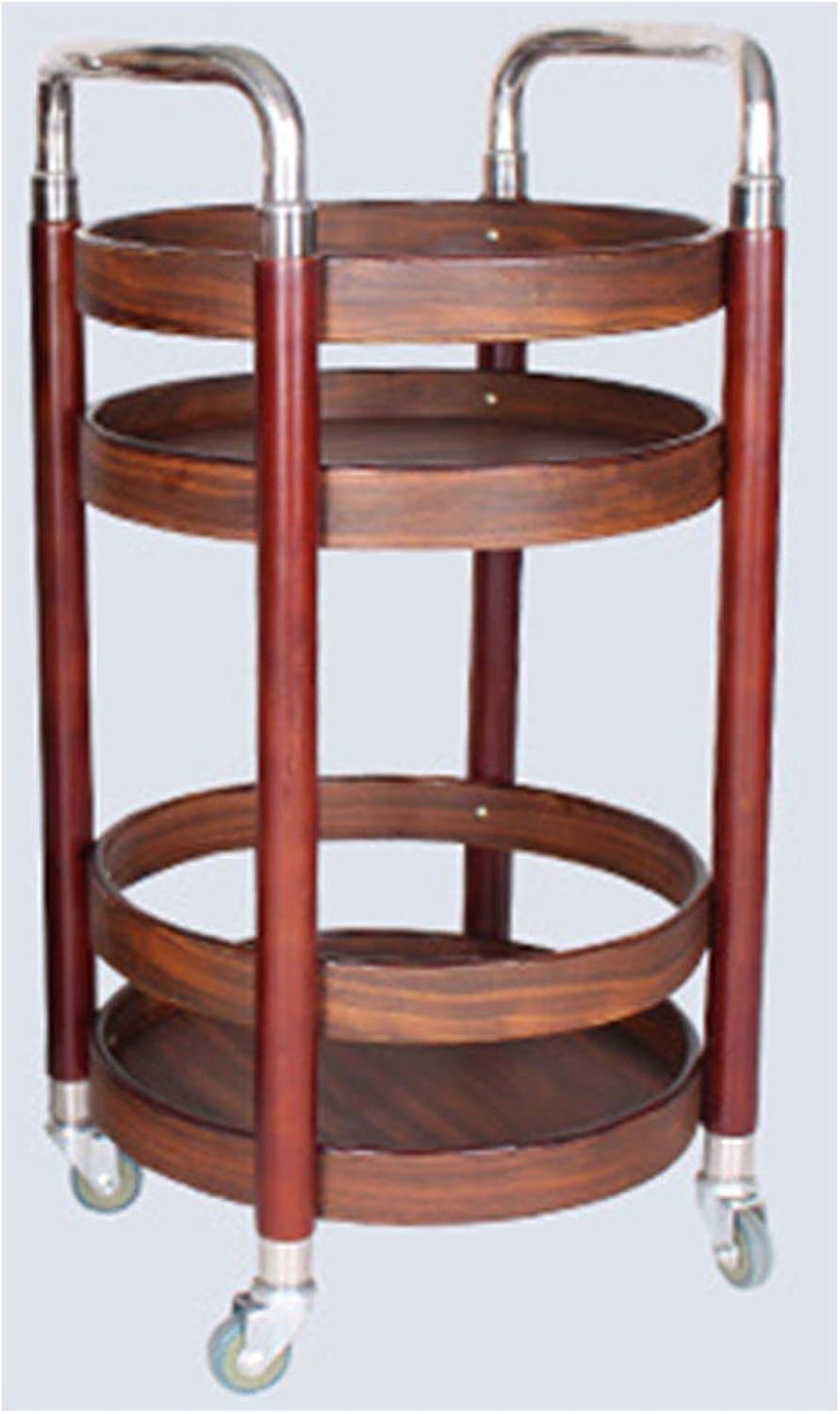 Round Bar Cart, Kitchen Serving Carts Rolling Bar Cart for Home Kitchen Club Industrial Bar Cart Serving Bar Cart Kitchen cart with Storage (Color : Style 1) (Style 2)