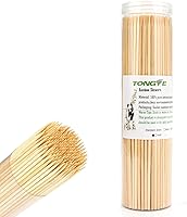 Vista 1 de 200 unidades: brochetas de bambú de 12 pulgadas, pinchos de madera de primera calidad sin astillas, brochetas para parrilla, barbacoa, aperitivo