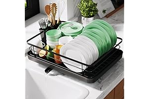 Kitsure Dish Drying Rack - Small Dish Racks for Kitchen Counter