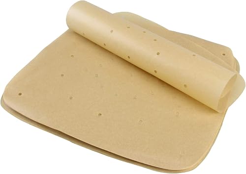 Air Fryer Parchment Paper Liners10"10" Square 100Pcs Compatible with L Air Fryer,Perfect for 6.8QT/7.6QT/8.5QT/9.5QT Or Bigger Air Fryers Brown