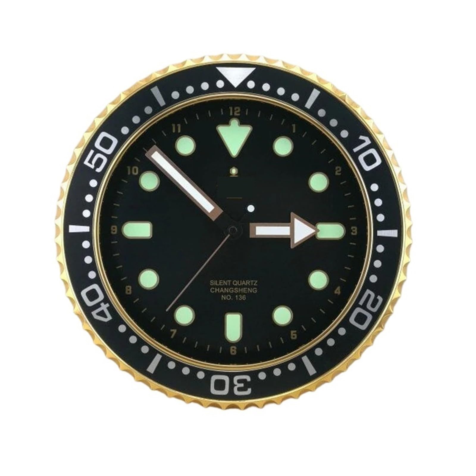 HVSYVVSRL Role Wall Clock Modern Design Silent Quartz Needle Luxury Clocks Sweep Second Home Creative Water Ghost Quiet Operation(J)