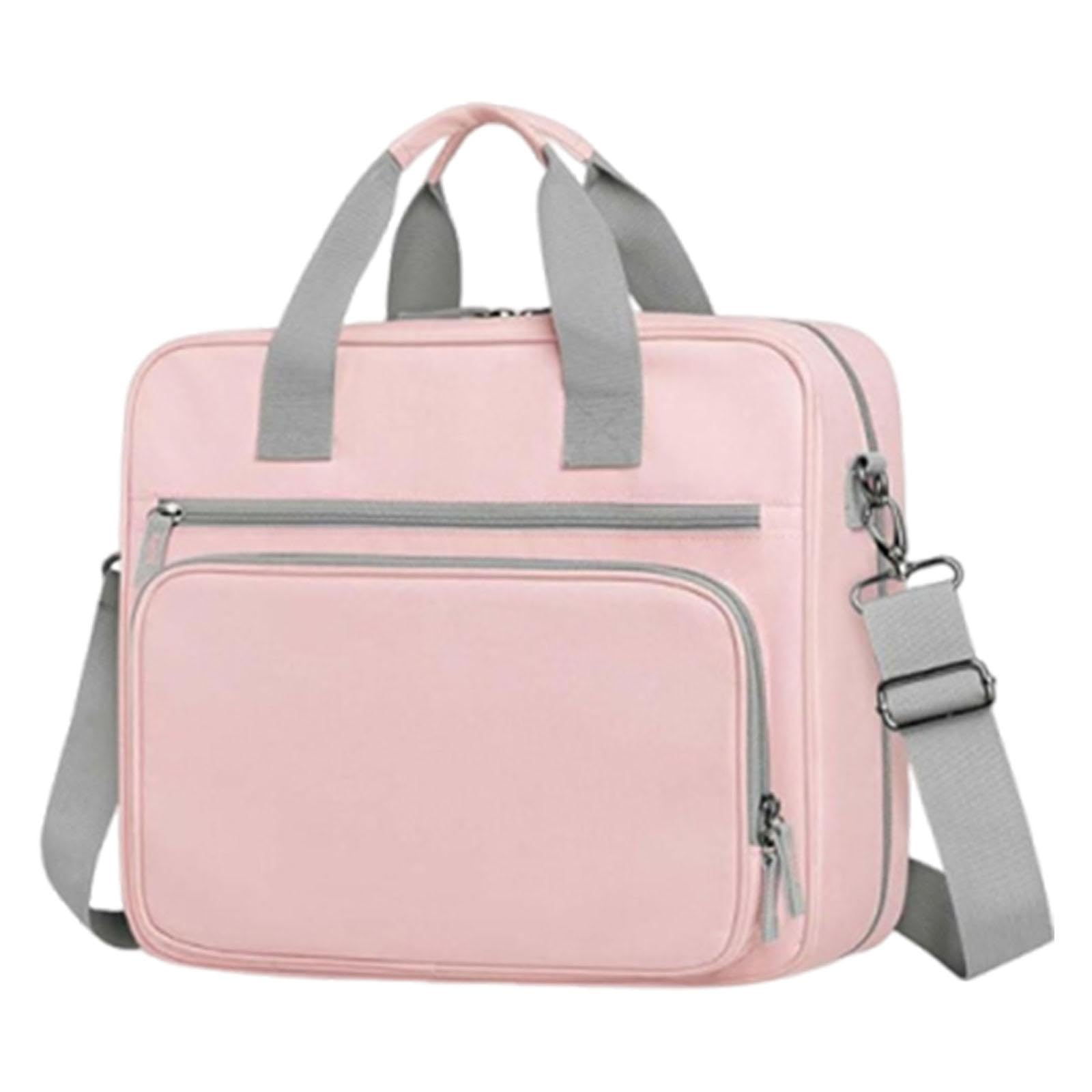 Cartella con Cerniera a 3 Scomparti con Tasca Portadocumenti, Capacità 500, Organizer Portatile per Scuola, Università, Casa