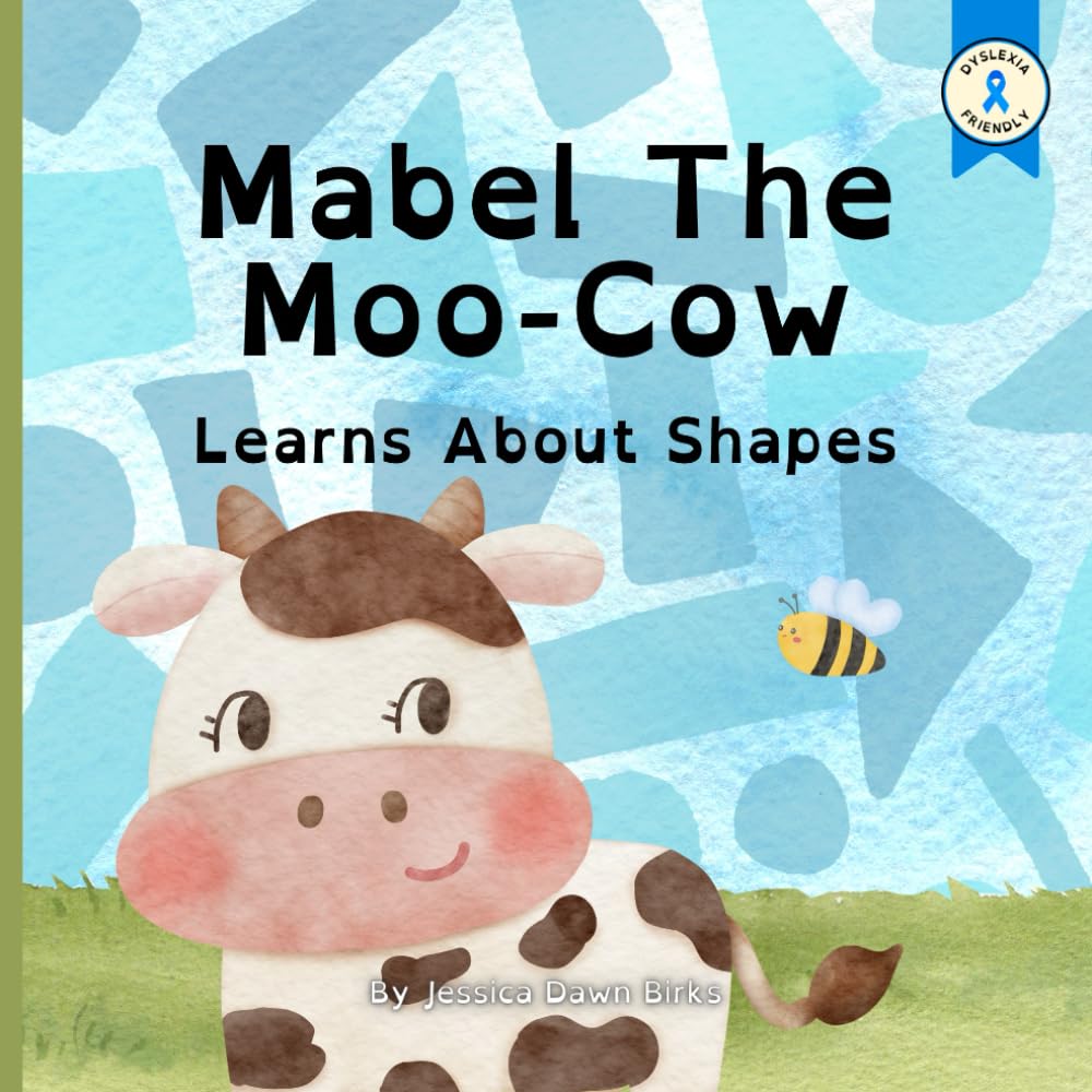 MABEL THE MOO- COW LEARNS ABOUT SHAPES - rhyming book for children about farm animals.: Bedtime learning story for children. (Learning with Mabel Moo Cow and Bertie Bee)