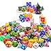 CiaraQ Polyhedral Dice Set - DND Role Playing Dice for Dungeons and Dragons RPG Table Games, Mixed Colors, 140pcs