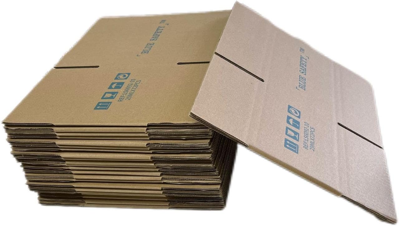 Shipping Boxes Mailers 8x5x6 inches, Corrugated Cardboard, Small Packing Kraft Moving Mailing Box, Pack of 100 PCS