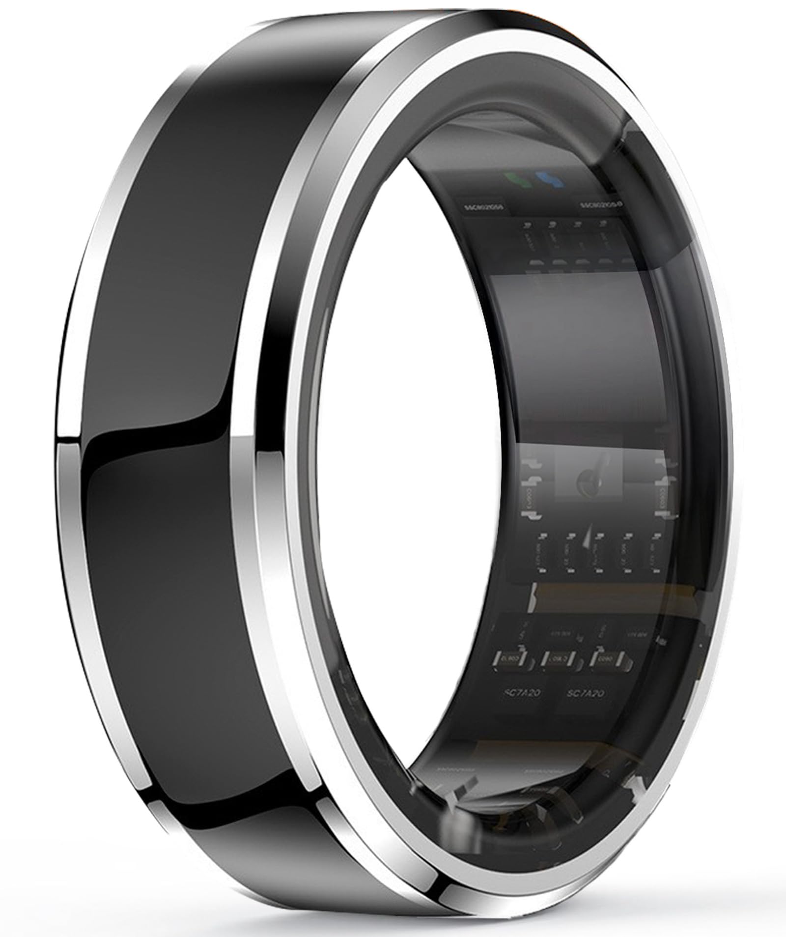 findtime Smartring Smart Ring Android iOS Fitness Ring Tracker Anello Smartracker per uomo e donna, cardiofrequenzimetro, contapassi, monitoraggio del sonno, anello intelligente argento e oro