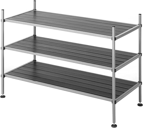 Miniatura 4 de Whitmor Estantes de almacenamiento de armario de 3 niveles - Zapatero y organizador para el hogar