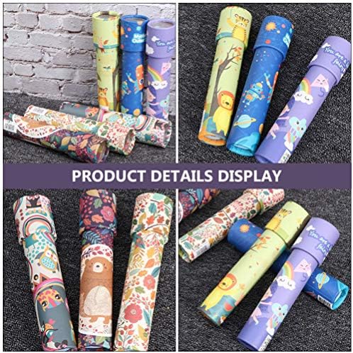 NUOBESTY 2Pcs Kaleidoscope Toys Kids Rotating 3D Kaleidoscope Classic Kaleidoscope Toy Educational Science Developmental Toys for Adults Child Gift Random