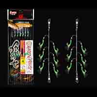 5 Set Di Piume Da Pesca Per Sgombri - Rig Pre-assemblati Con Perline Luminose | RDNKVB - Foto 7