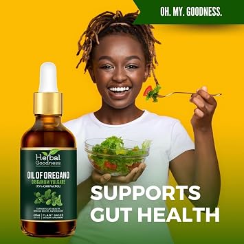 Oil of Oregano Drops 2oz, 75% Carvacrol Aceite de Oregano Herbal Goodness | Virgin Olive Oil, Skincare & Immune Support , Digestive Health, Essential Oils for Skin