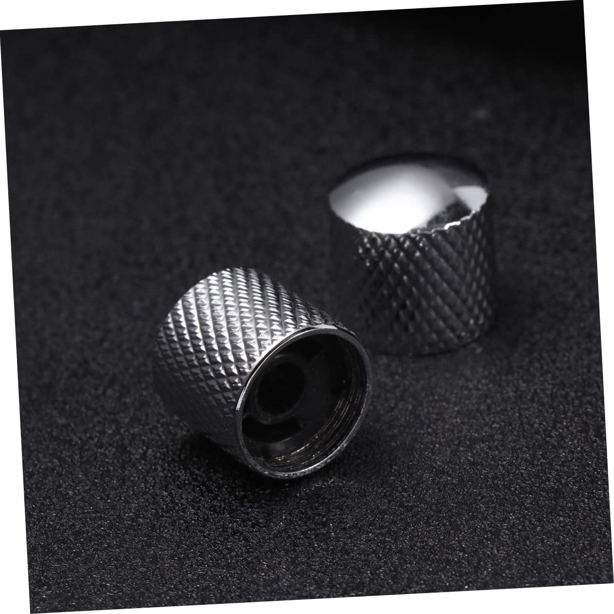 CIMAXIC Metal Dome Knobs Guitar Parts Bass Knobs Guitar Replacement Volume Tone Control