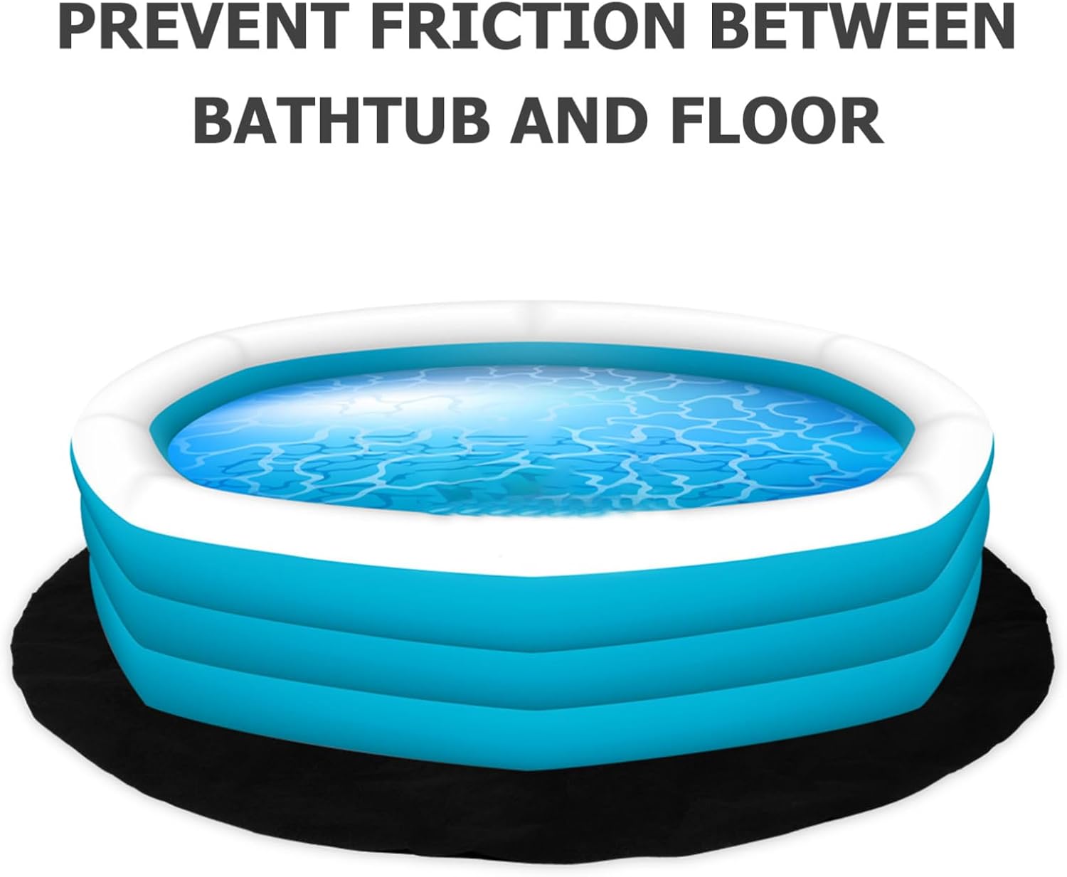 Hot Tub Non- Pad Round Rug Cushion for Use Absorbent and Mat for Hot Tubs and Pools for Indoor and Outdoor Settings