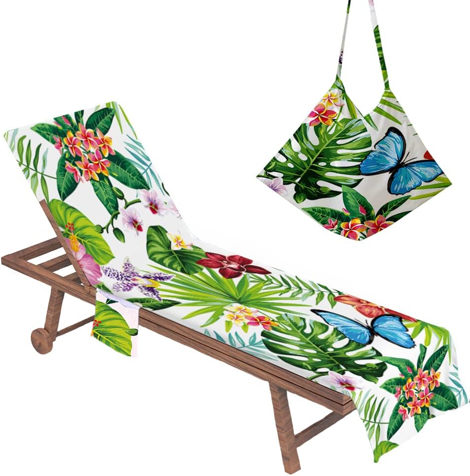 SUBCLUSTER Chaise Lounge Cover ,Beach Chair Towel ,Leopard