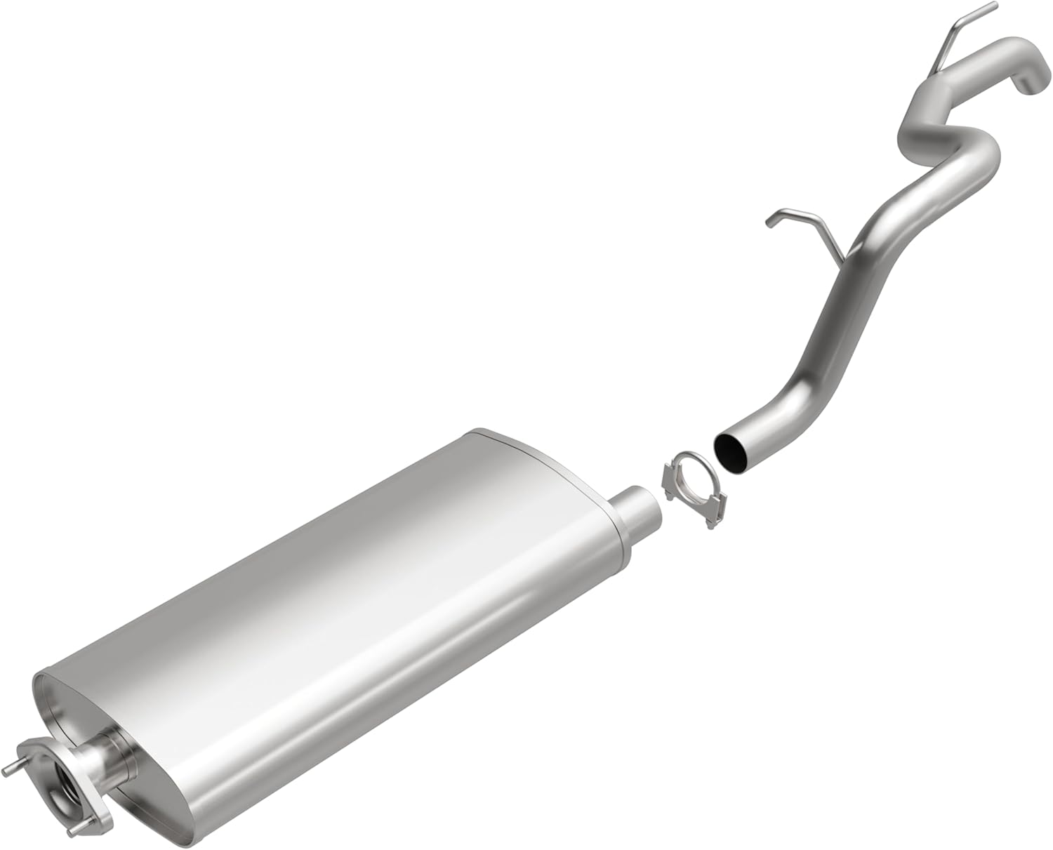 BRExhaust Replacement Exhaust System Kit 106-0012: Compatible with 2002-2007 Jeep Liberty 2.4L/2.8L/3.7L