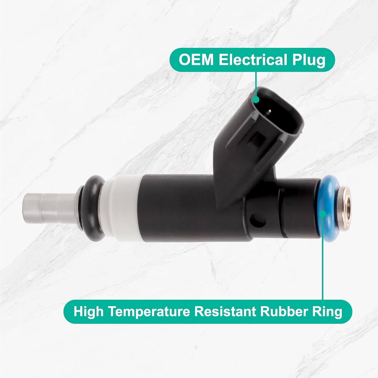 Fuel Injectors FJ1058 Compatible with 2007-2017 Compass,2007-2017 Patriot,2009-2015 Journey,2008-2010 Avenger,2007-2010 Sebring 2.0L 2.4L 4 Holes 4 Pcs