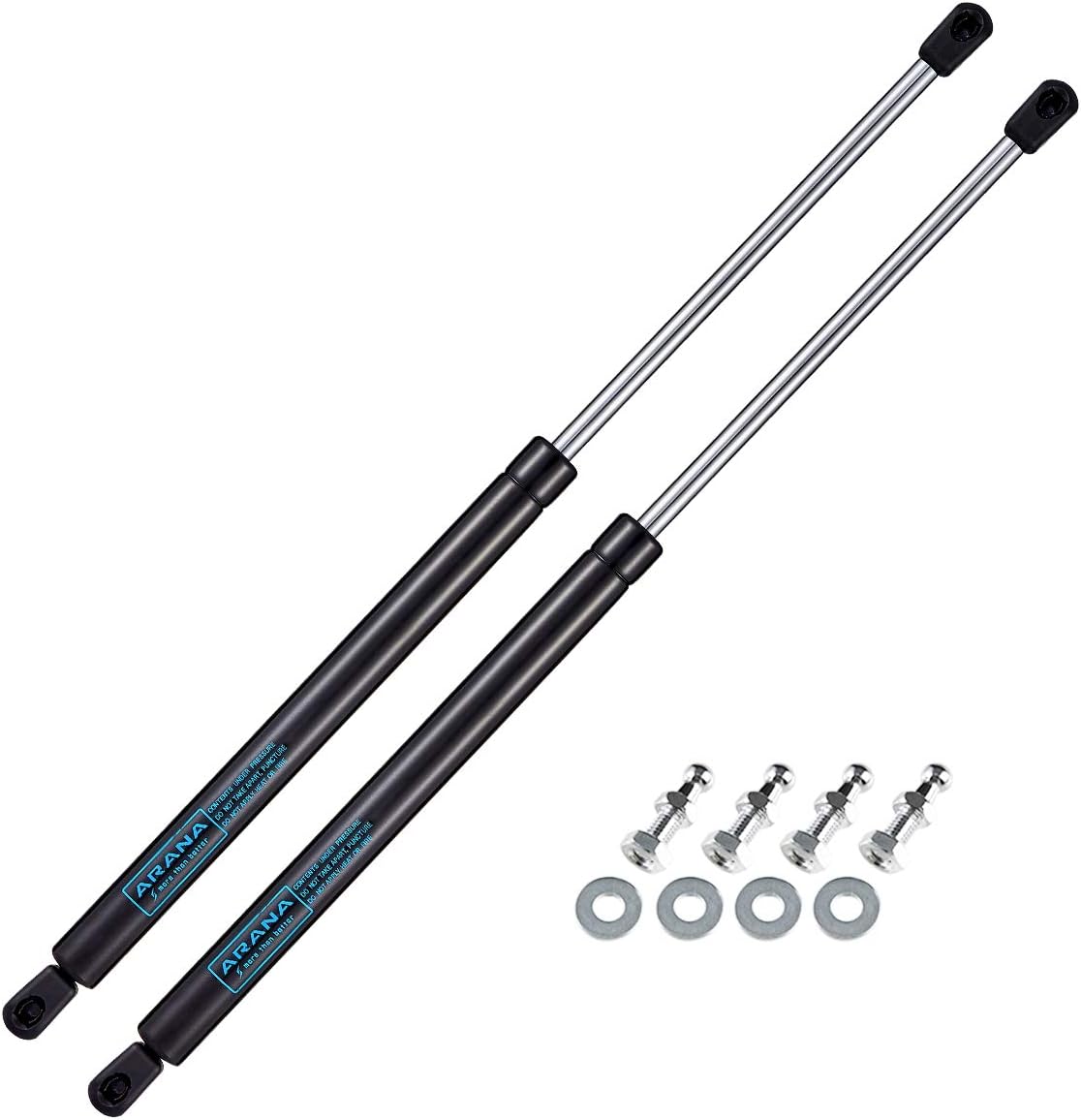 C16-08054 20 inch 100 lbs Lift Supports Gas Spring Shocks Struts 20in C1608054 for Truck RV Bed Basement Door Tonneau Cover Floor Hatch (Suitable Applied Lid Weight 85-110 Pounds Per Pair)