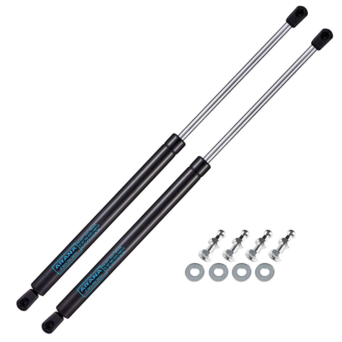 C16-08054 20 inch Lift Supports Struts Gas Prop Shocks 100 Lbs (445N) Silver C1608054 for Truck RV Bed Basement Door Tonneau Cover Floor Hatch (ONLY BALL STUDS NO BRACKETS)