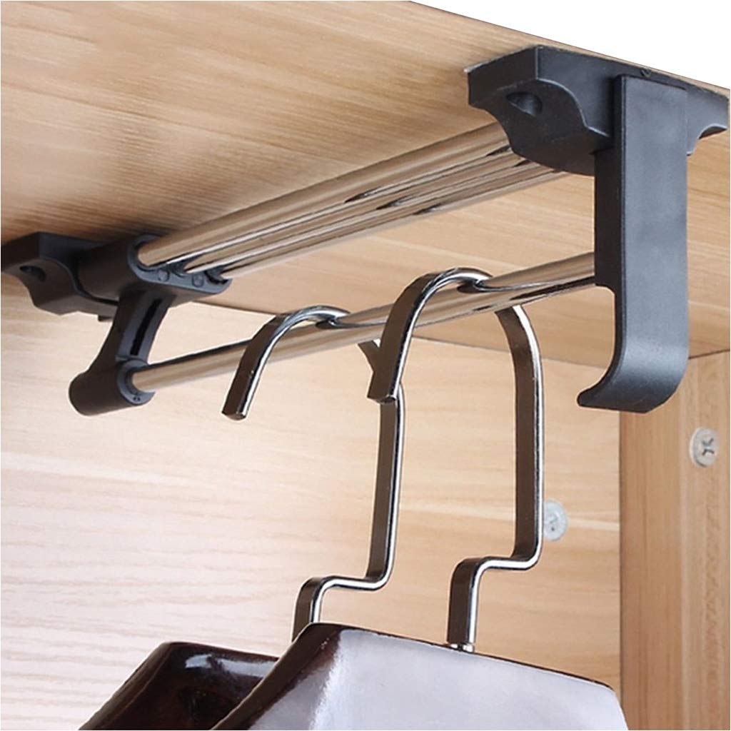 Tringle de penderie extensible LWX télescopique pour suspendre les vêtements