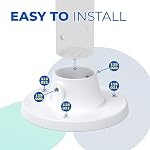 ANTOBLE Pool Ladder Deck Flange to Mount for Lumi O Above Ground Swimming Pool Ladder 99.0003, 2 in Deck Flange Swimming Pool Ladder Replacement Part Assembly Accessory, 1 Pack