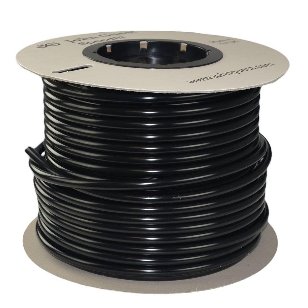 John Guest Black 250 ft/roll 1/2" Polyethylene Tube Tubing Drinking Water RO Reverse Osmosis DI Aquarium Pipe LLDPE