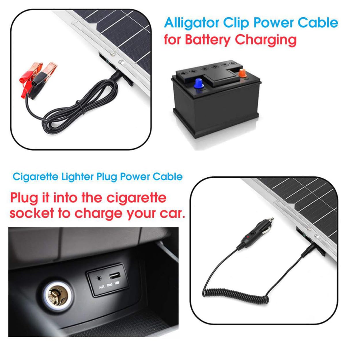 Pannello Solare 50w 18v Monocristallino Nero Leggero per Esterno