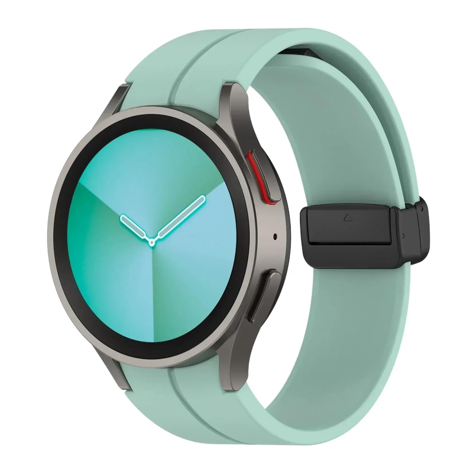 CZKE Bracelet en silicone pour Samsung Watch 4/5/6 40 44 mm 5 Pro 45 mm Boucle magnétique Galaxy Watch 4/6Classic 42 43 mm 46 47 mm