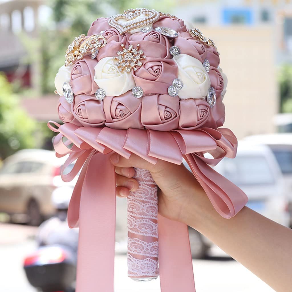 Bouquet de mariage romantique en roses fait main pour une cérémonie inoubliable