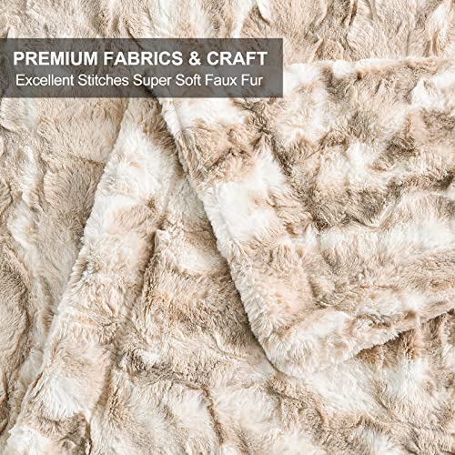 Soft Throw Blanket, 50" X 60" Luxurious Warm Thick Fall Throw Blanket, Elegant Cozy Faux Fur Throw Blanket For Couch Bed And Sofa #TOP3