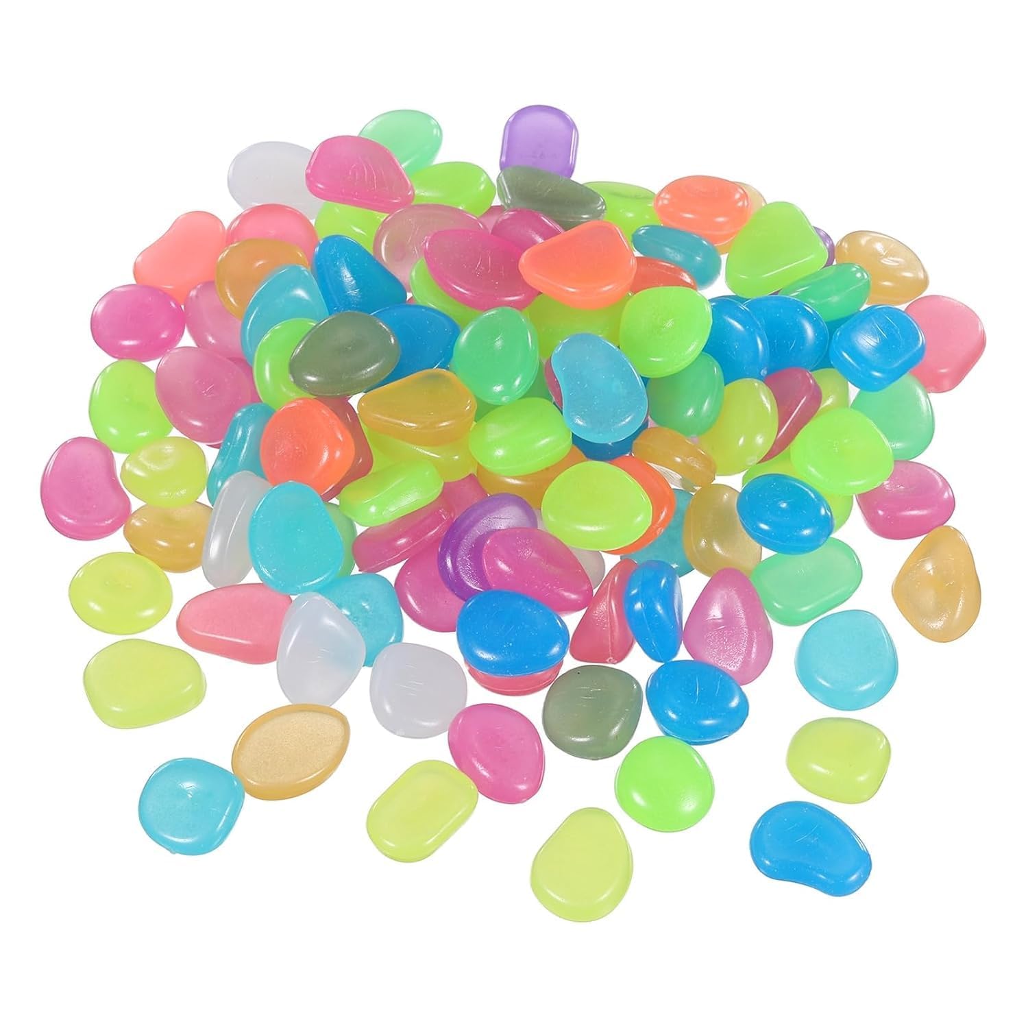 Glow Dark Decorative Pebbles, Luminous Colorful Garden Stones for Aquarium, Fish Tank, Pathway, Vase Fillers, Home Decoration, Outdoor Landscaping 500PCS-image-48