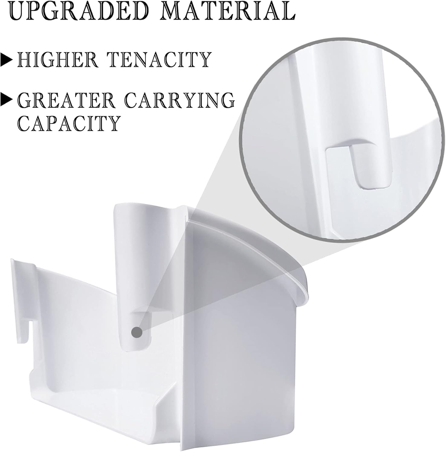 UPGRADED 2 Pack 240323001 Refrigerator Door Bin Shelf Compatible with Frigidaire & Kenmore Refrigerator Bottom 2 Shelves, Replace PS429724, AP2115741, 240323007, 240323000
