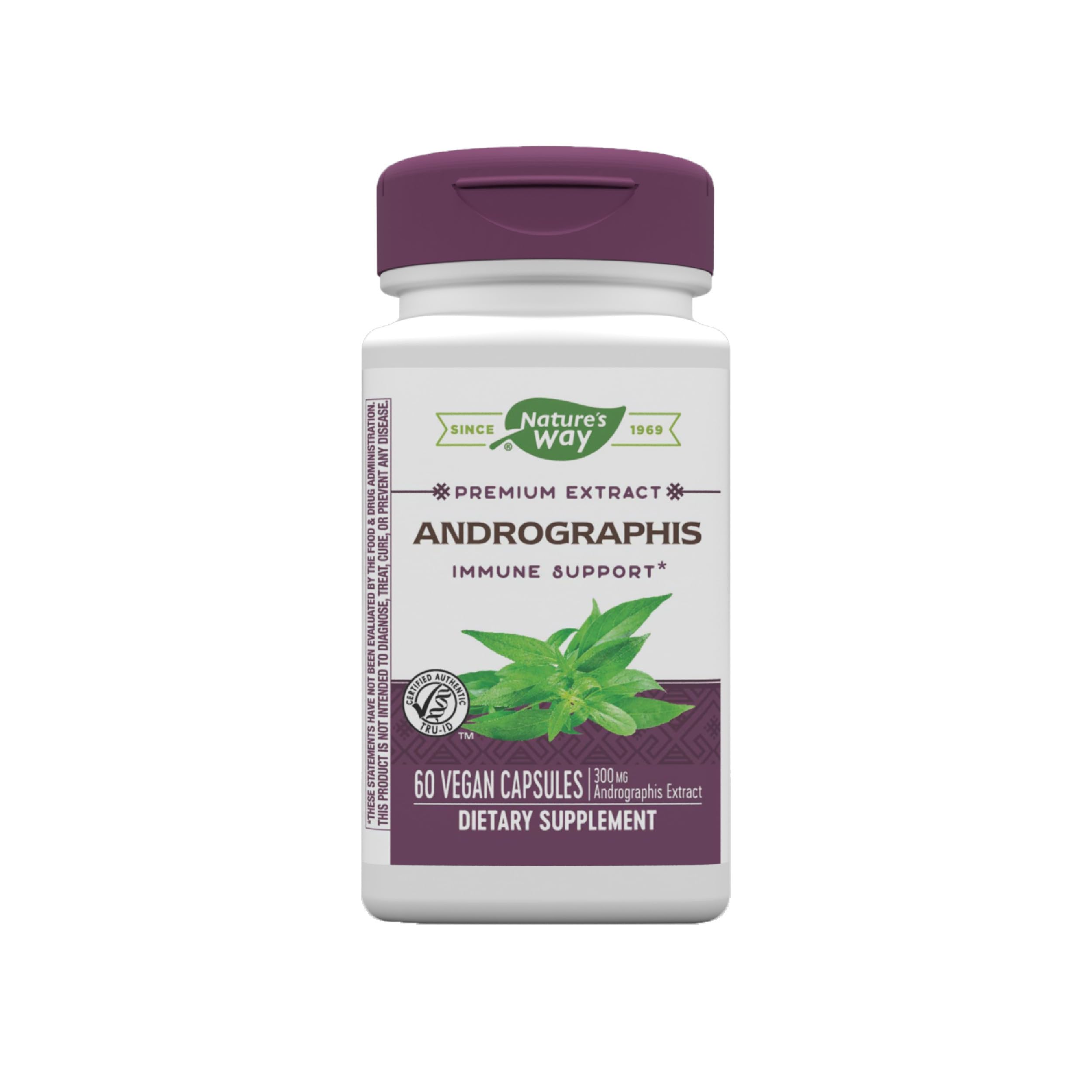 Nature's WayAndrographis Standardized Herbal Supplement (53116)-60 Vegetarian Capsules