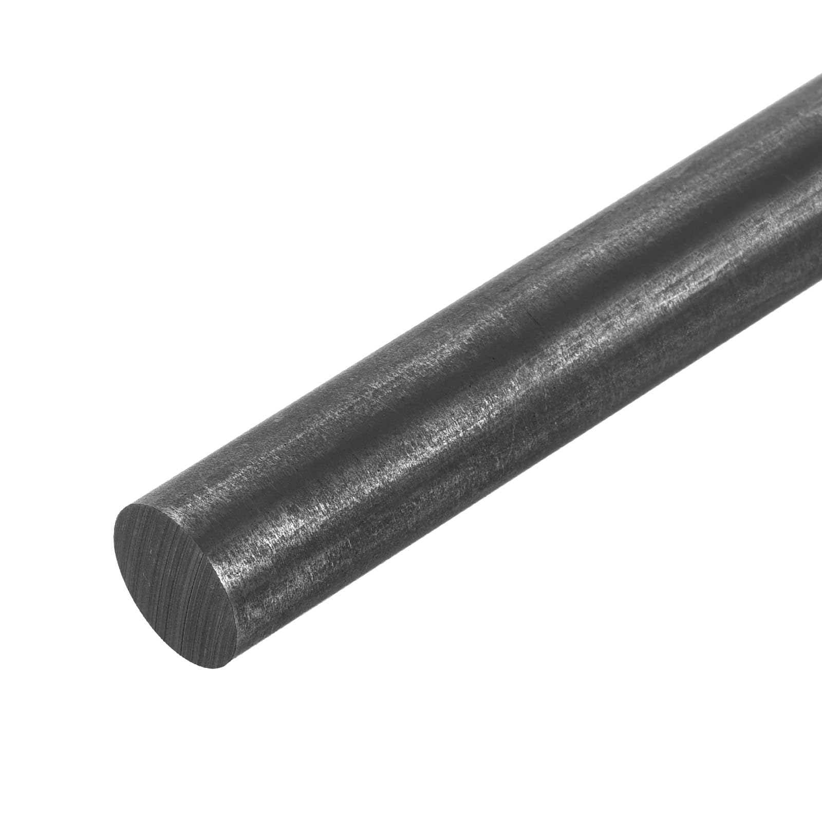 QUARKZMAN Grafitowy pręt, cylindryczny grafitowy pręt do prasowania, 250 x 15 mm, czarny pręt węglowy do elektrod, odlewów, tyglów, 1 szt