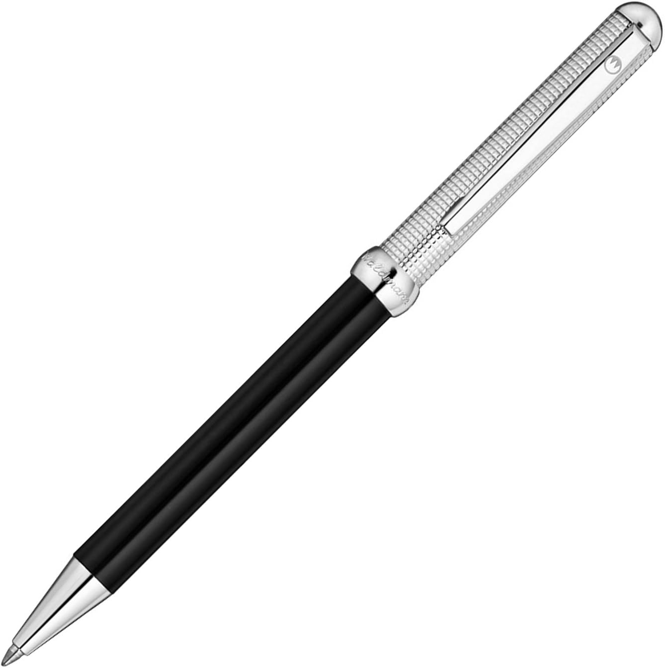 Waldmann Chess Ballpoint Pen Black Lacquer / Sterling Silver Cap